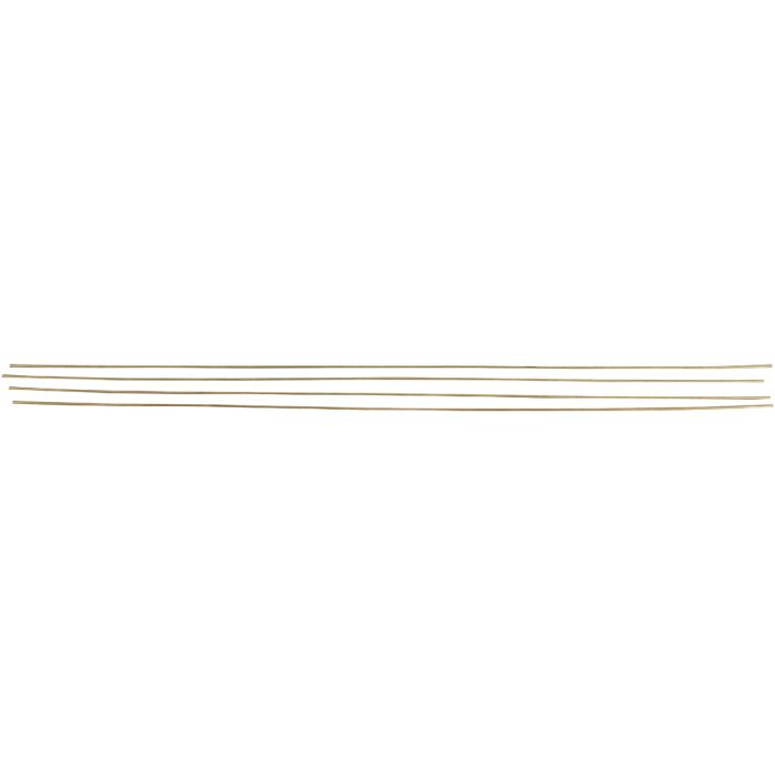 Metallstange, L 45 cm, D 2 mm, Messing-Farbe, 5 Stk/ 1 Pck