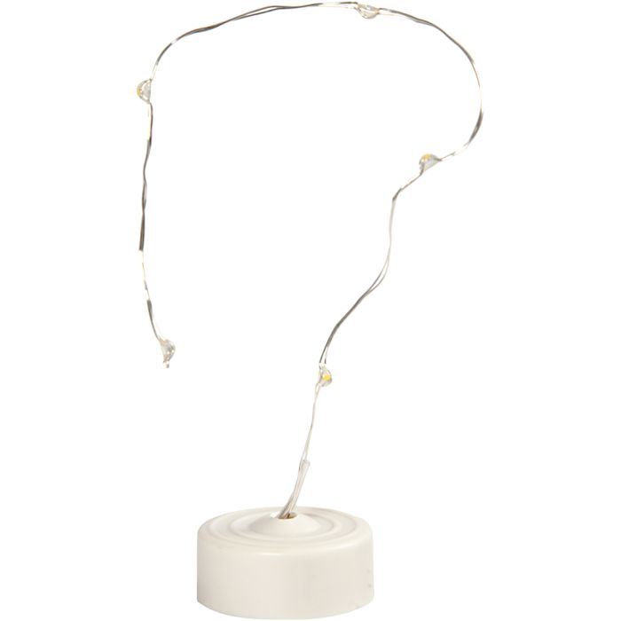 LED-Lichterkette, L 27 cm, Silber, 1 Stk