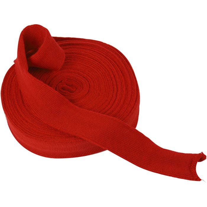 Strickschlauch, B 40 mm, Weihnachtsrot, 10 m/ 1 Rolle