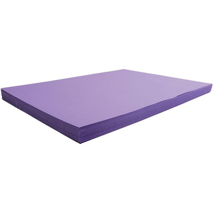 Karton, Blatt 50x70 cm, 270 g, Flieder, 100 Bl./ 1 Pck