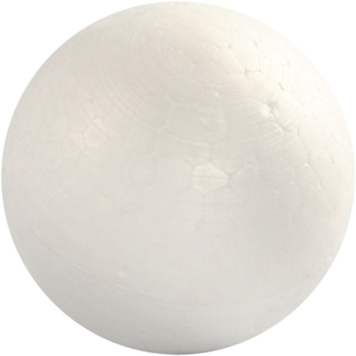 Styropor-Kugeln, D 6 cm, Weiß, 5Stk/ 1 Pck