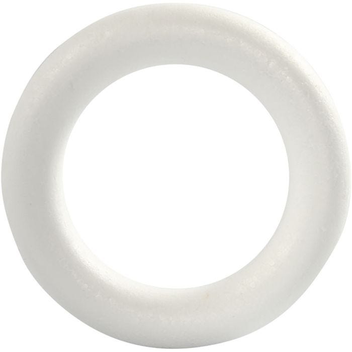 Ring, 17 cm, 30 mm, Weiß, 1 Stk