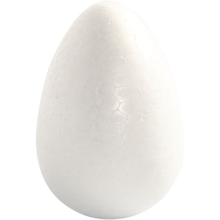 Styropor-Eier, H 12 cm, Weiß, 5 Stk/ 1 Pck