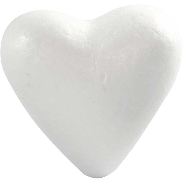 Herz, H 11 cm, T 5 cm, B 11,5 cm, Weiß, 25Stk/ 1 Pck