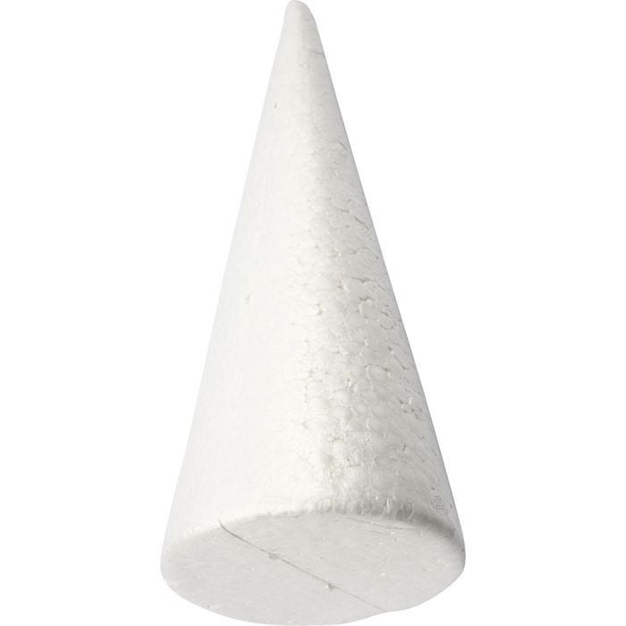 Kegel, 25 cm, 10 cm, Weiß, 1 Stk