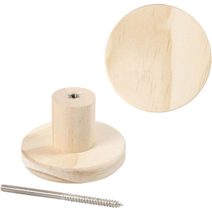 Garderobe, Runde Platte, 4,5 cm, 7 cm, 1 Stk