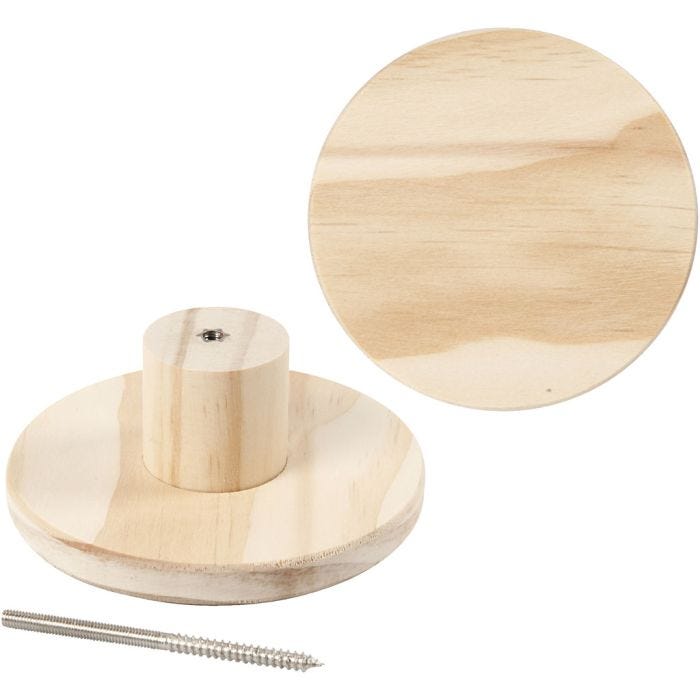 Garderobe, Runde Platte, 4,5 cm, 11 cm, 1 Stk