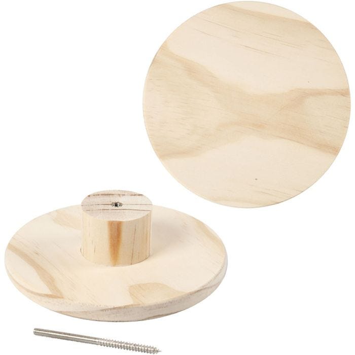 Garderobe, Runde Platte, 4,5 cm, 15 cm, 1 Stk