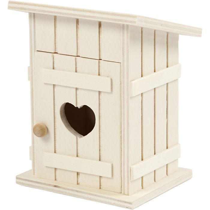 Toilettenhäuschen, 8 cm, 6,5 cm, 1 Stk