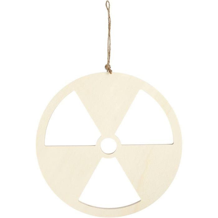 Schild, Keine Atomkraft, Größe 21,3 cm, Dicke 0,9 cm, 1 Stk
