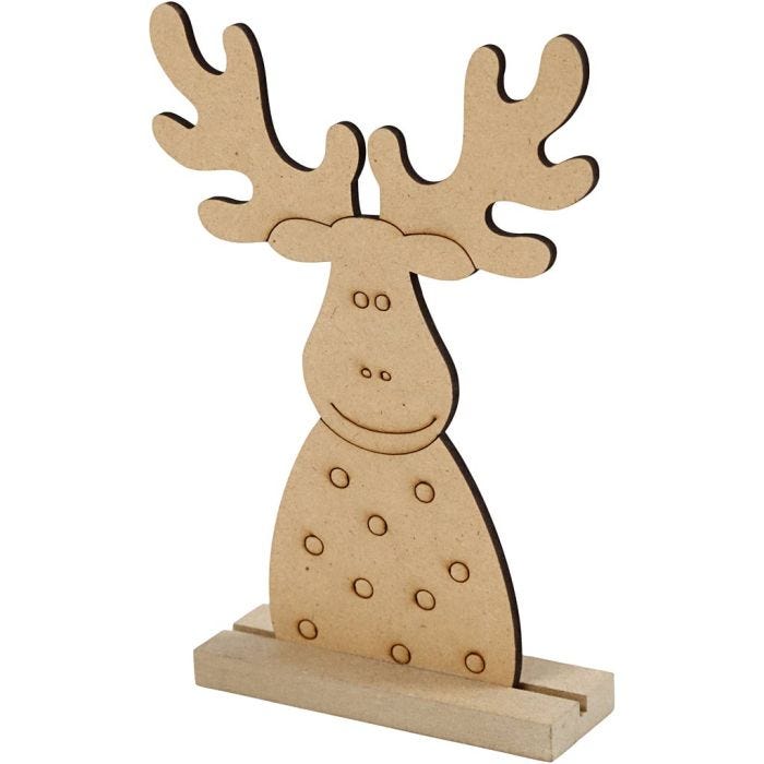 Weihnachtsfiguren, Elch, 15 cm, 3 cm, 11 cm, 3 mm, 1 Stk