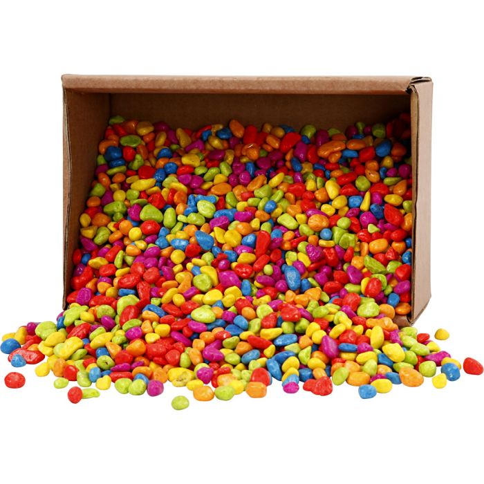 Mosaiksteine, Größe 8-10 mm, Dicke 5 mm, Kräftige Farben, 8 kg/ 1 Pck