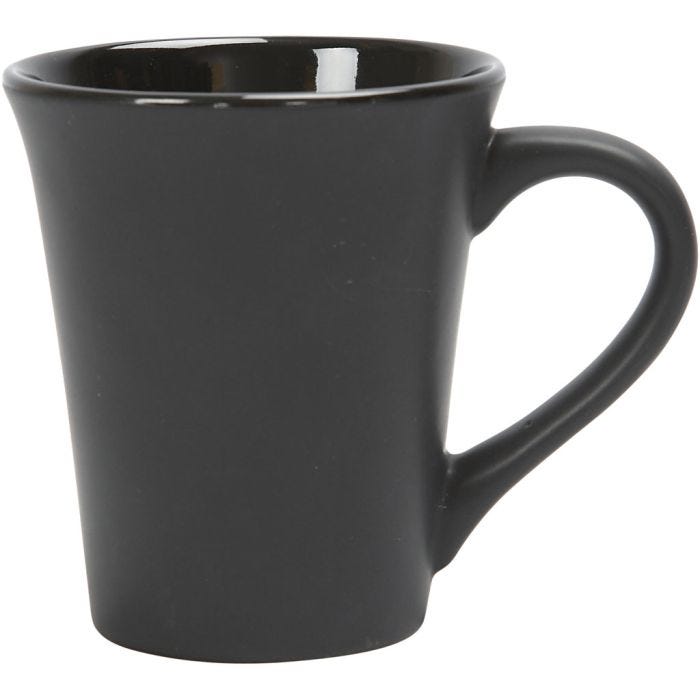 Becher , H 10 cm, D 5,9-8,7 cm, 300 ml, Schwarz, 12 Stk/ 1 Pck