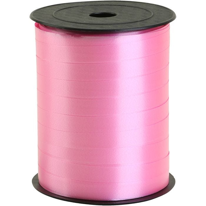 Kräuselband, B 10 mm, Rosa, 200 m/ 1 Rolle