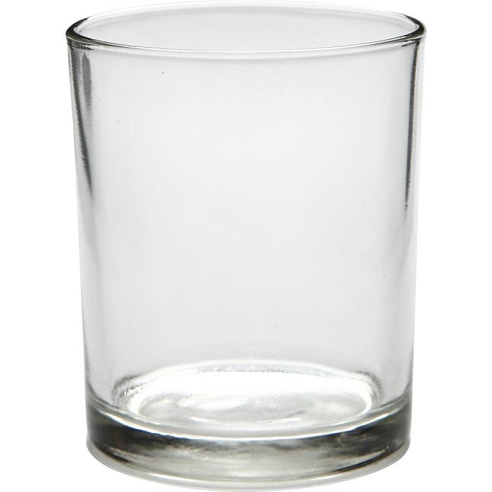 Teelichtglas, H 8,3 cm, D 6,9 cm, 240 ml, 12 Stk/ 1 Pck