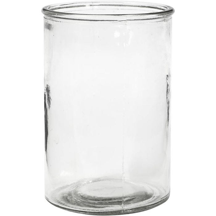 Kerzenglas, H 14,5 cm, D 10 cm, 6 Stk/ 1 Pck