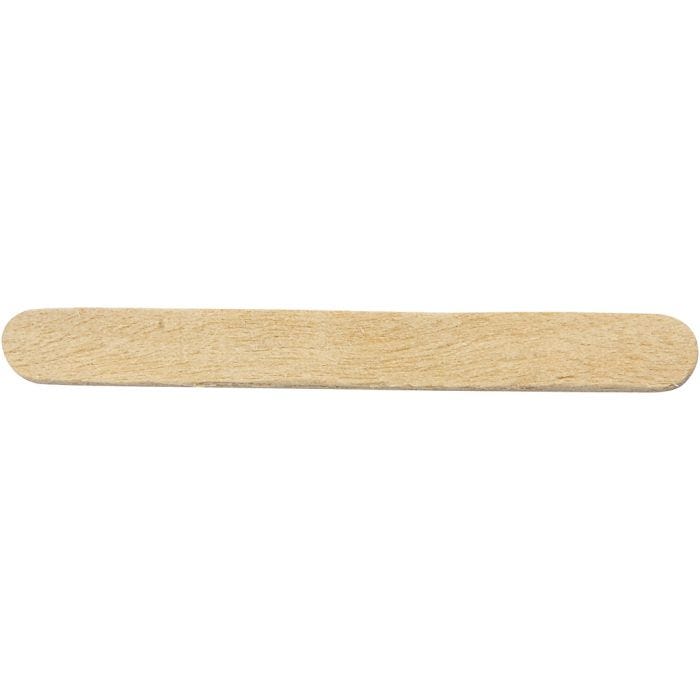 Eisstiele, L 5,5 cm, B 6 mm, Natur, 50 Stk/ 1 Pck