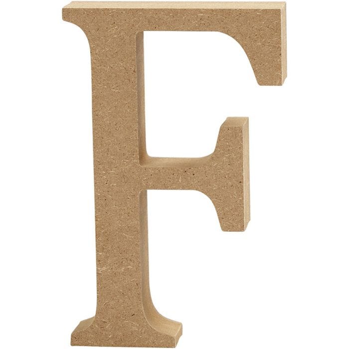 Buchstabe, F, 13 cm, 2 cm, 1 Stk