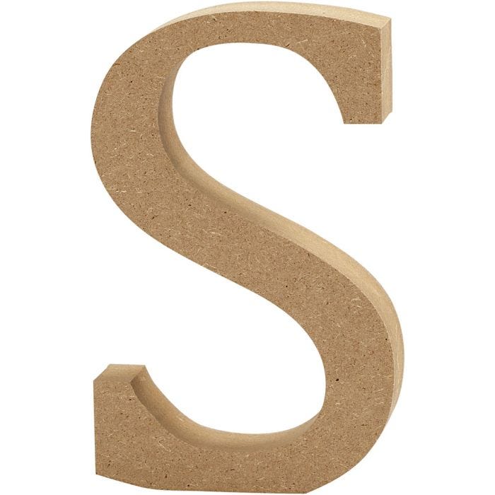 Buchstabe, S, 13 cm, 2 cm, 1 Stk