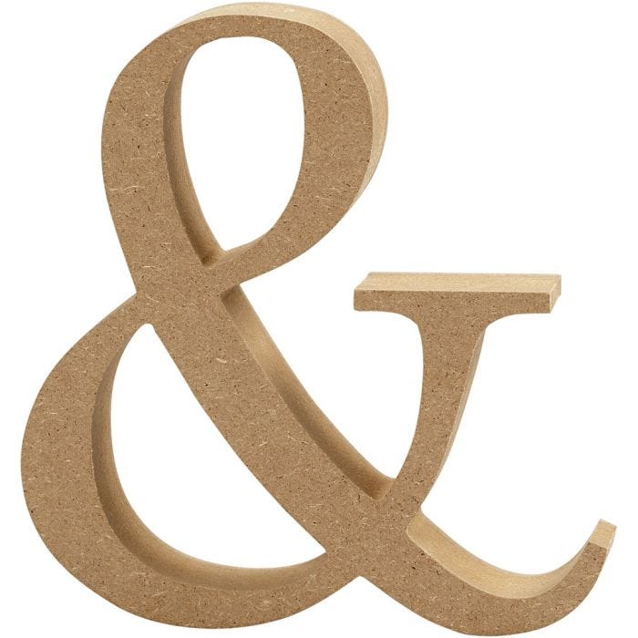 Zeichen, &amp;, 13 cm, 2 cm, 1 Stk