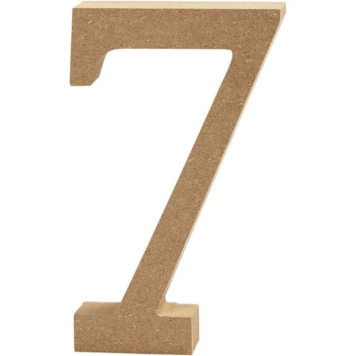 Zahl, 7, 13 cm, 2 cm, 1 Stk