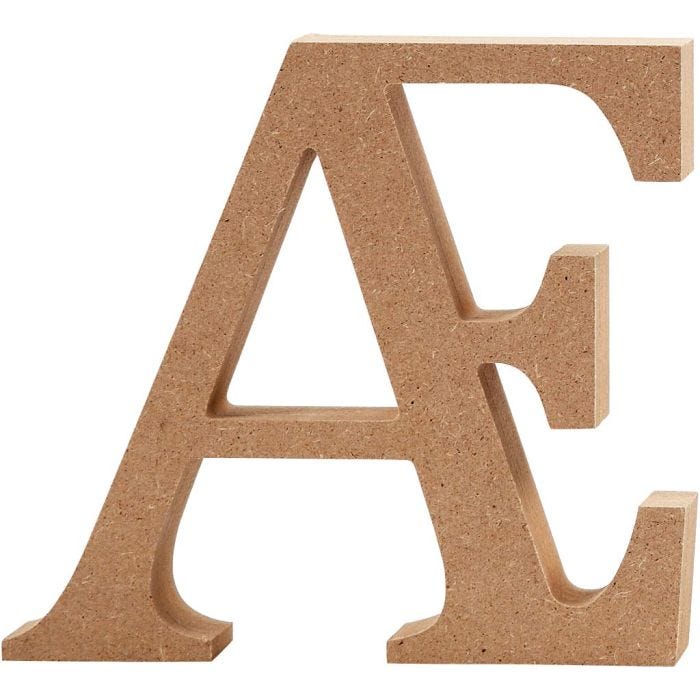 Buchstabe, Æ, 13 cm, 2 cm, 1 Stk