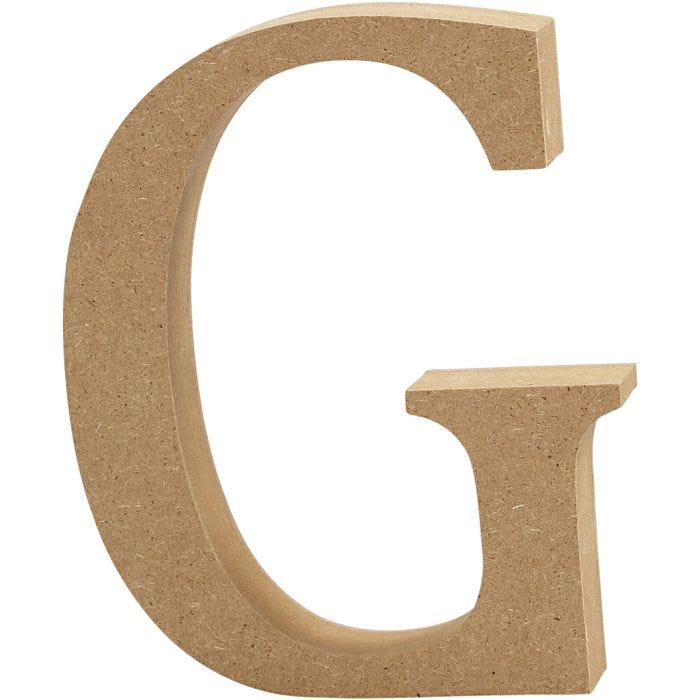 Buchstabe, G, 8 cm, 1,5 cm, 1 Stk
