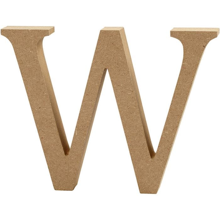 Buchstabe, W, 8 cm, 1,5 cm, 1 Stk