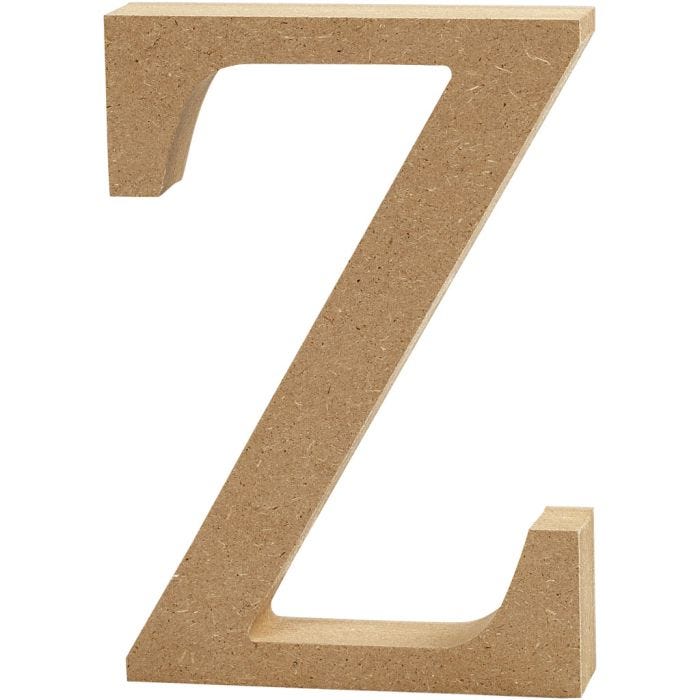 Buchstabe, Z, 8 cm, 1,5 cm, 1 Stk