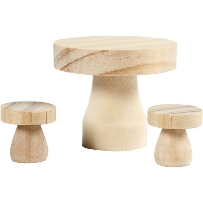 Möbelset, 2,5x2,5 cm, 1 Set