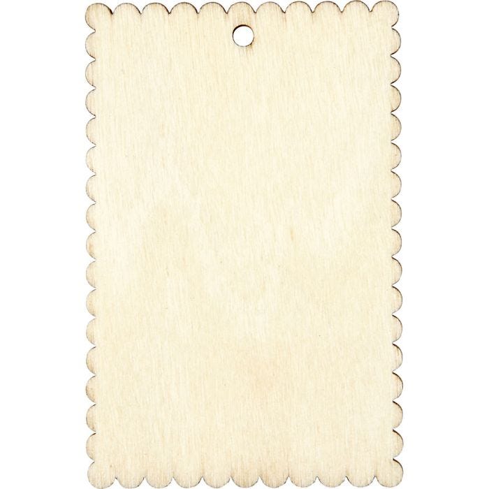 Schild, Größe 8x5,2 cm, Dicke 3 mm, 8 Stk/ 1 Pck
