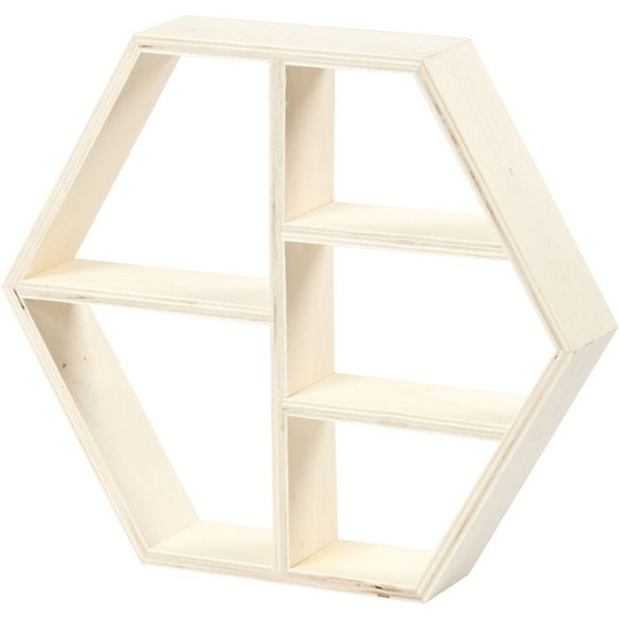 Holzregal, 25 cm, 5 cm, 28,5 cm, 1 Stk