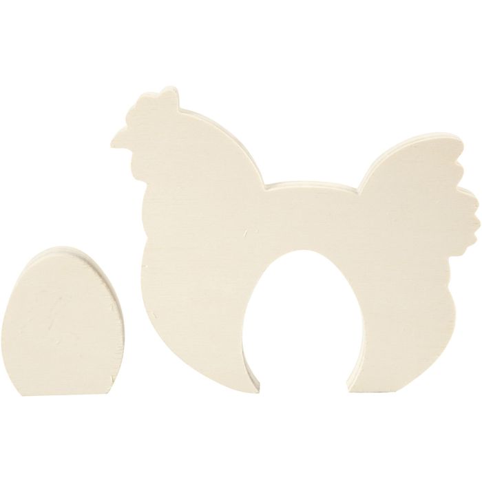2in1 - Holzfigur, 7,5+16 cm, 6,3+19,5 cm, 2 cm, 1 Set