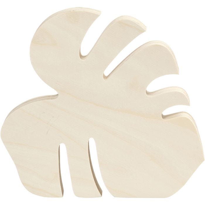 Monstera-Blatt, 24 cm, 25 cm, 19 mm, 1 Stk