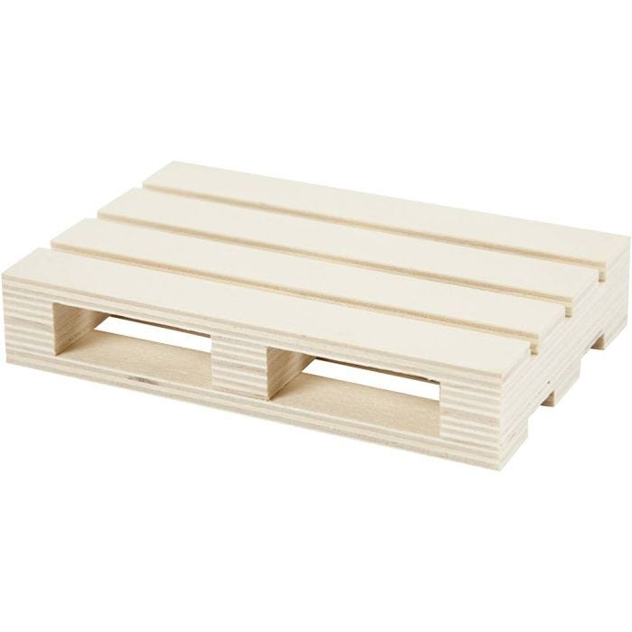 Mini-Holzpalette, 2,5 cm, 12 cm, 8 cm, 1 Stk
