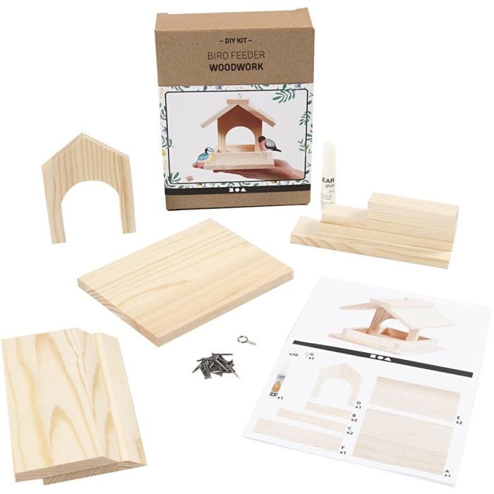 Vogelhaus, H 12,5 cm, T 14,5 cm, B 11,5 cm, 1 Stk