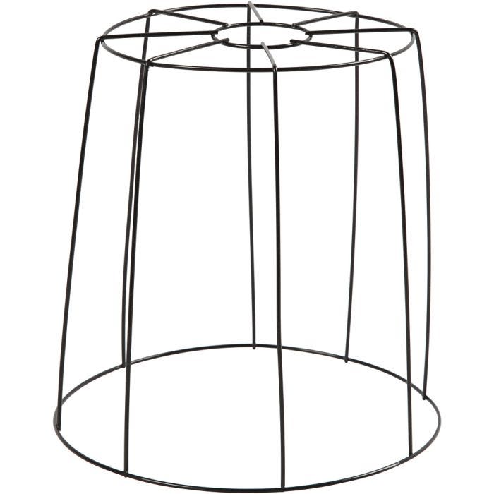 Lampenschirm-Gestell, 20 cm, 15,5-20 cm, Schwarz, 1 Stk