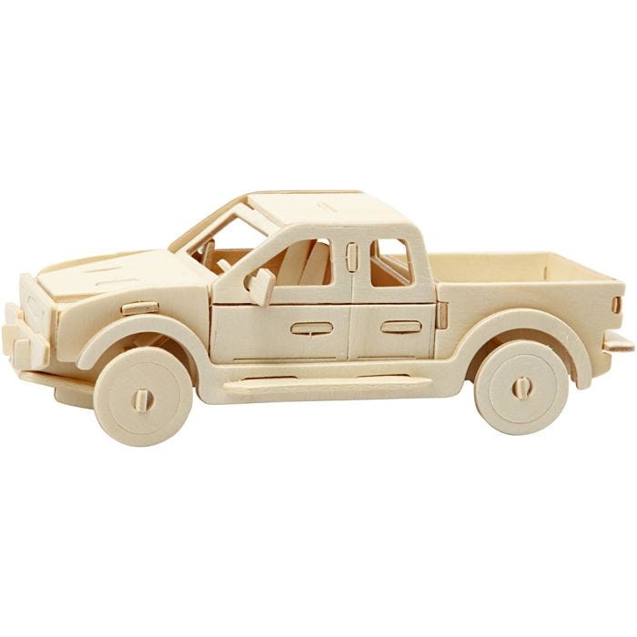 3D-Figuren zum Zusammensetzen, Pick-up, 19,5x8x12 cm, 1 Stk