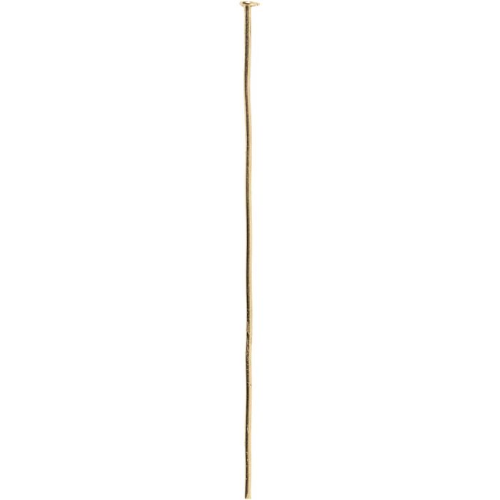 Nietstifte mit Flachkopf, L 50 mm, Gold, 30 Stk/ 1 Pck