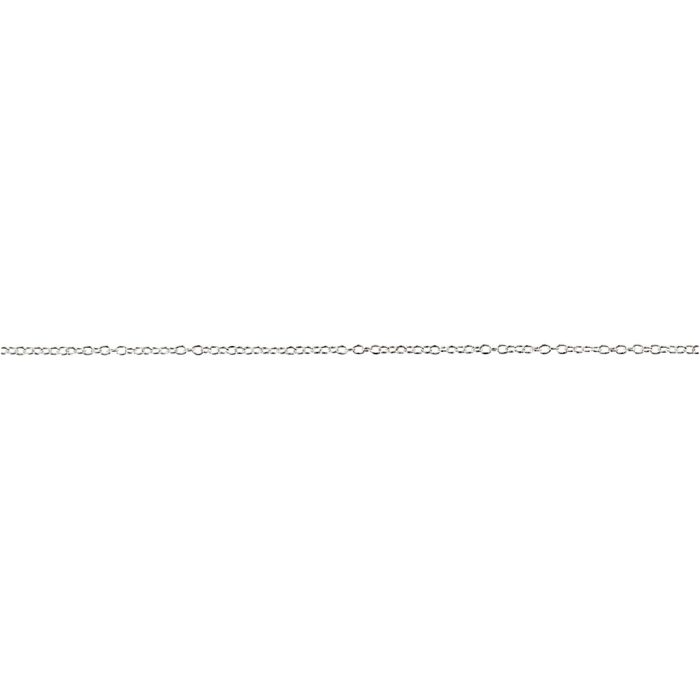 Schmuckkette, B 2 mm, Versilbert, 20 m/ 1 Stk
