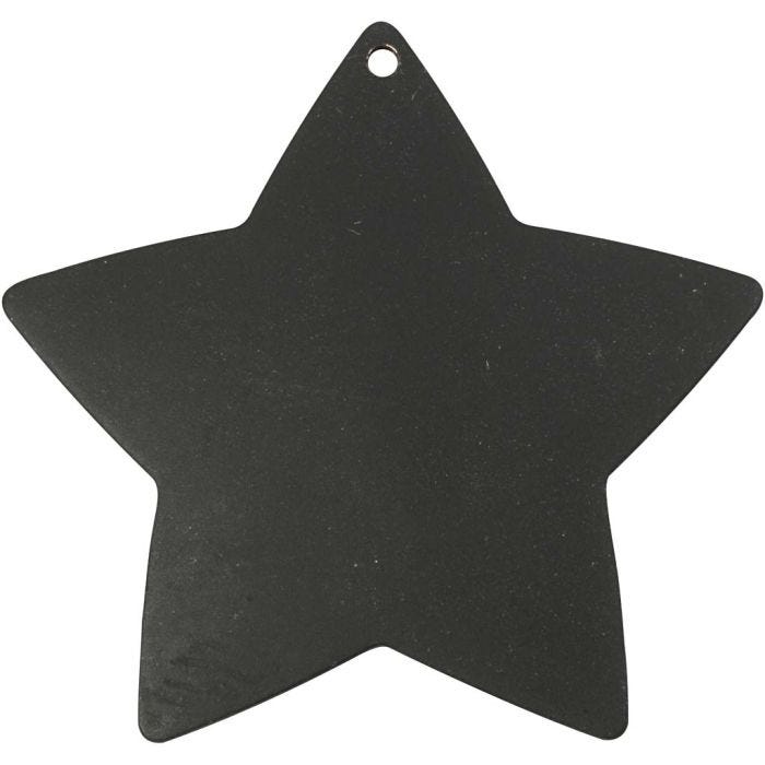 Stern, 37 mm, 1 mm, Schwarz, 1 Stk