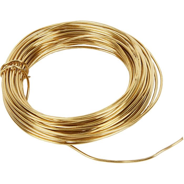 Messingdraht, Dicke 1,2 mm, 100 g, Messing, 10m/ 1 Rolle