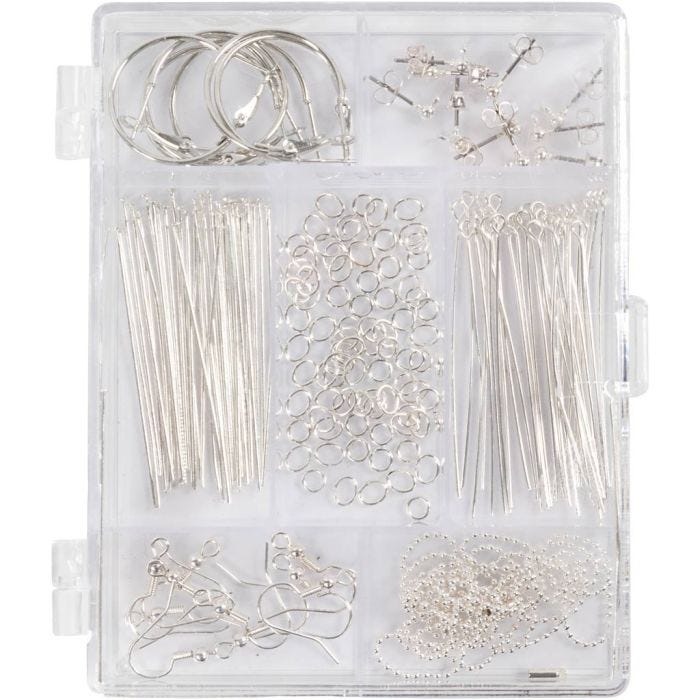 Starter Kreativ Set Schmuck, Versilbert, 1 Set