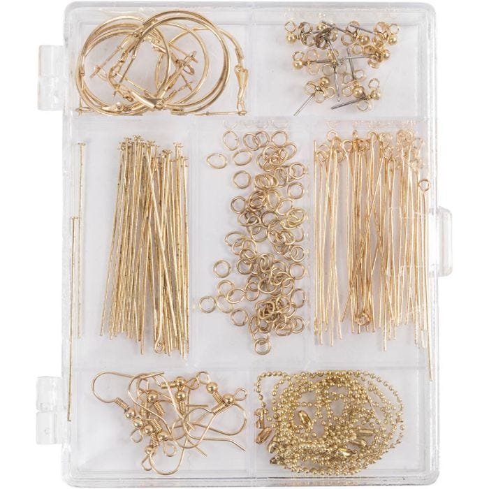 Starter Kreativ Set Schmuck, Vergoldet, 1 Set