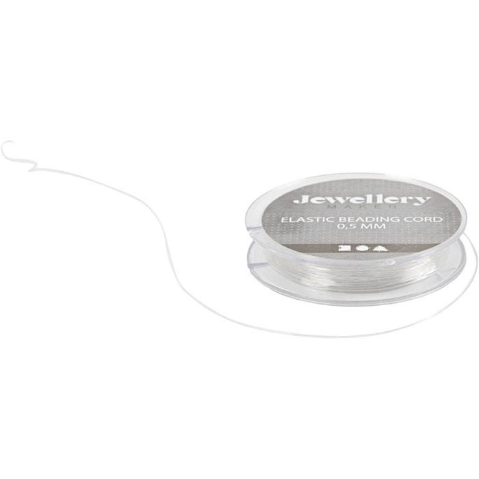 Elastische Schnur, Dicke 0,5 mm, 10 m/ 1 Rolle