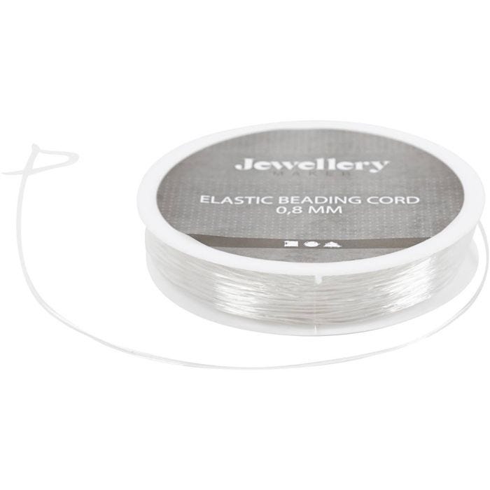 Elastische Schnur, rund, Dicke 0,8 mm, 10 m/ 1 Rolle