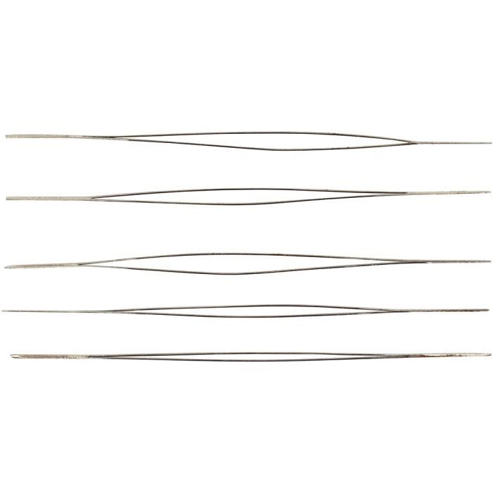 Perlennadel, L 6 cm, Dicke 0,3 mm, 5 Stk/ 1 Pck