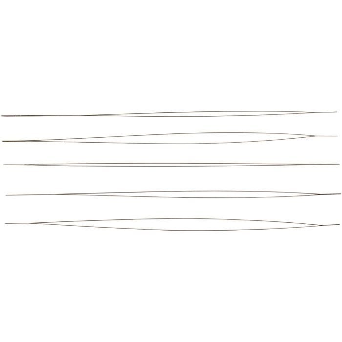 Perlennadel, L 12 cm, Dicke 0,25 mm, 5 Stk/ 1 Pck