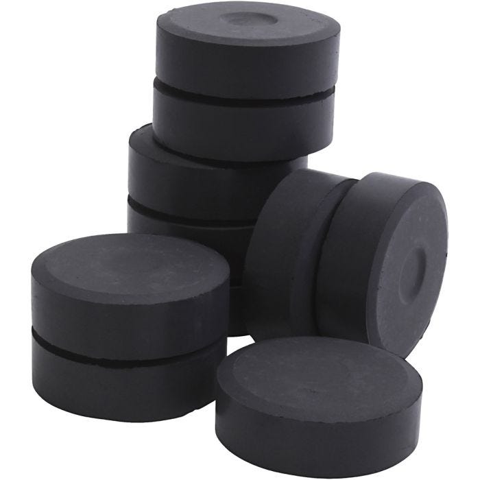 Flüssige Aquarellfarben, H 19 mm, D 57 mm, Schwarz, 10 Stk/ 1 Pck
