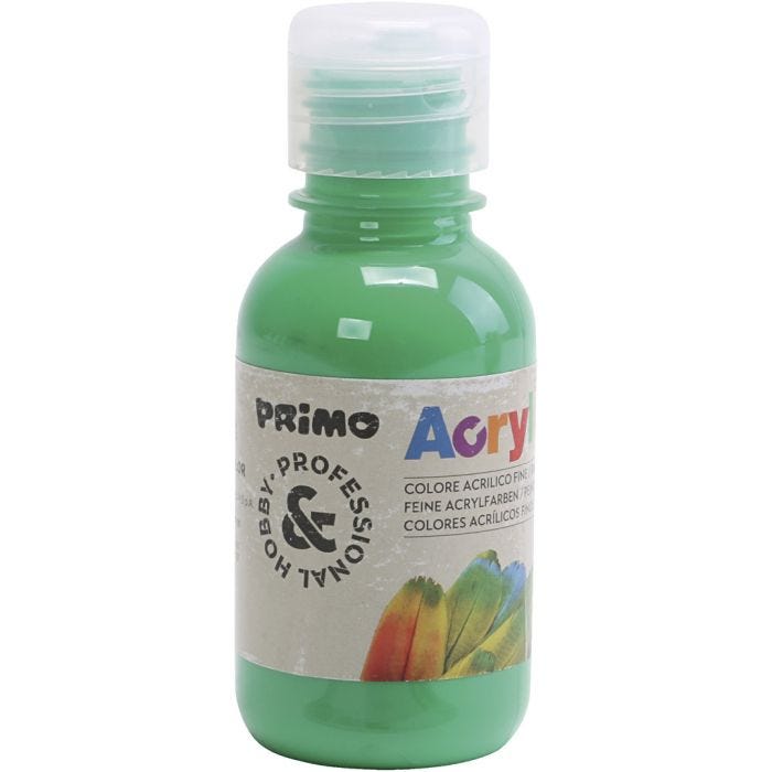 PRIMO Acrylfarbe in ausgezeichneter Qualität, Grün, 125 ml/ 1 Fl.